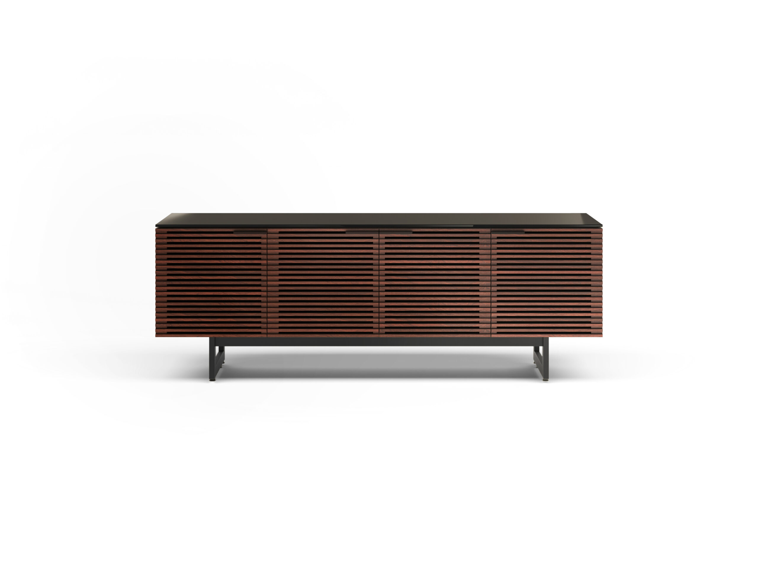 corridor 8179 BDI modern tv cabinet chocolate walnut 1