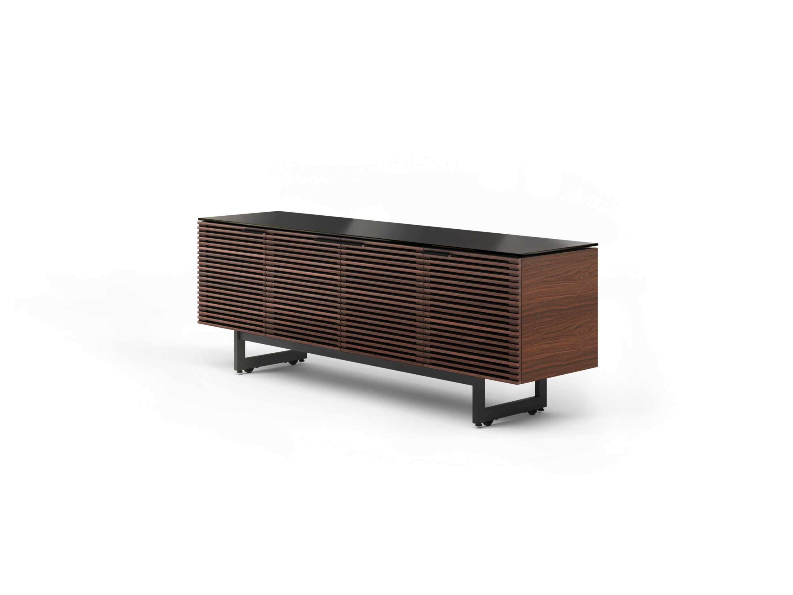 corridor 8179 BDI modern tv cabinet chocolate walnut 2