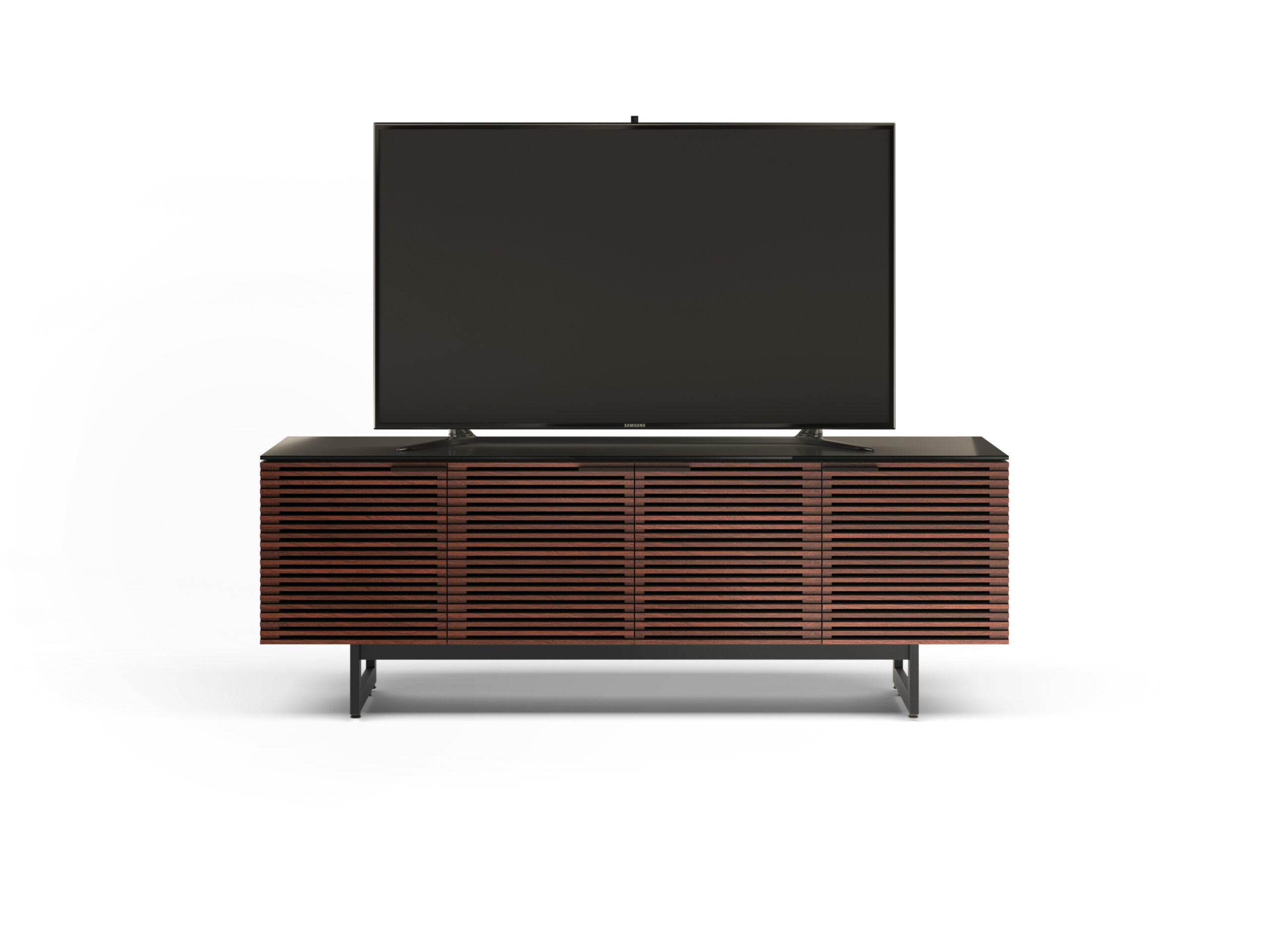 corridor 8179 BDI modern tv cabinet chocolate walnut 3