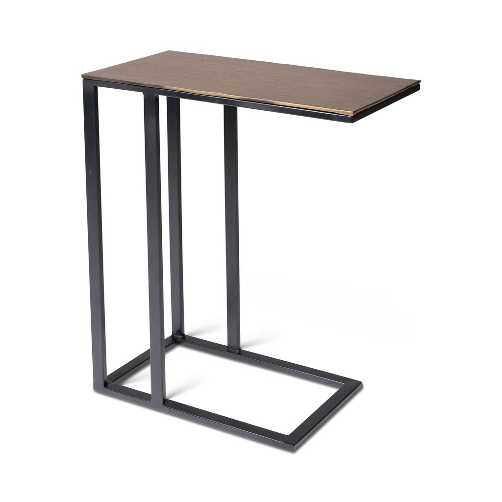 [IJ-TANU-ET-AB] Tanu C-Table End Table (Antique Brass)